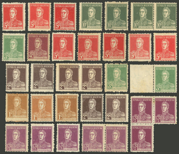 Lot 1672 - Argentina lots -  Guillermo Jalil - Philatino Auction # 2418 ARGENTINA: General auction with very low starts, including many rarities!