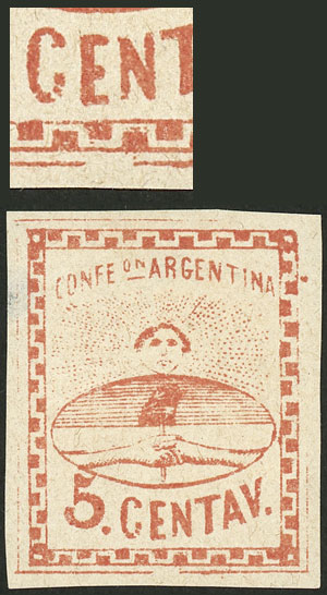 Lot 99 - Argentina confederation - Guillermo Jalil - Philatino Auction # 2418 ARGENTINA: General auction with very low starts, including many rarities! Lot 99 - Argentina confederation - Guillermo Jalil - Philatino Auction # 2418 ARGENTINA: General auction with very low starts, including many rarities!