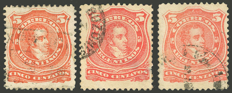 Lot 270 - Argentina general issues -  Guillermo Jalil - Philatino Auction # 2418 ARGENTINA: General auction with very low starts, including many rarities!