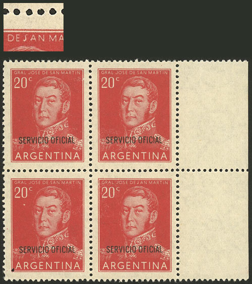 Lot 1405 - Argentina official stamps - Guillermo Jalil - Philatino Auction # 2418 ARGENTINA: General auction with very low starts, including many rarities! Lot 1405 - Argentina official stamps - Guillermo Jalil - Philatino Auction # 2418 ARGENTINA: General auction with very low starts, including many rarities!