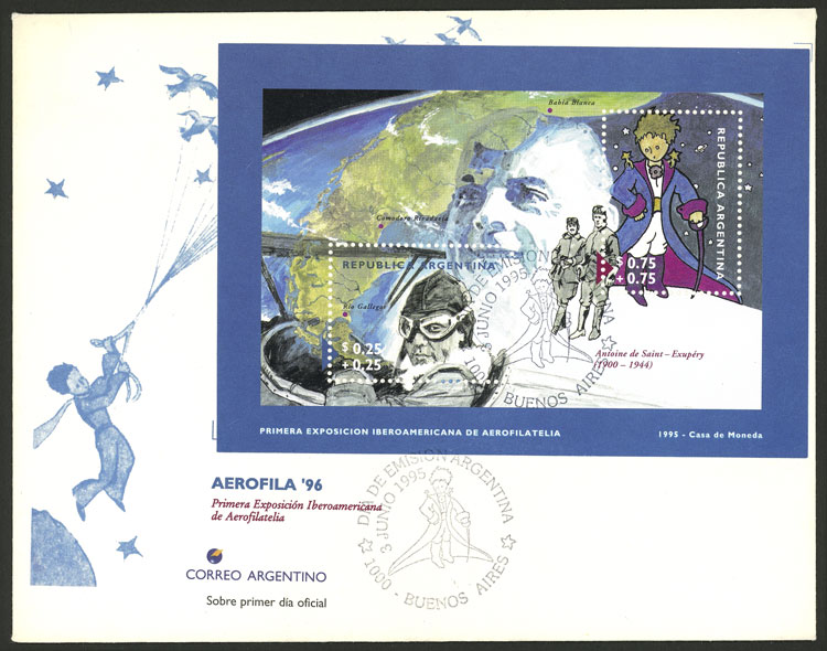 Lot 1259 - Argentina souvenir sheets -  Guillermo Jalil - Philatino Auction # 2418 ARGENTINA: General auction with very low starts, including many rarities!