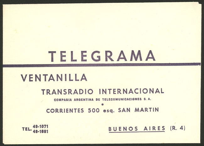 Lot 1726 - Argentina other items - Guillermo Jalil - Philatino Auction # 2418 ARGENTINA: General auction with very low starts, including many rarities! Lot 1726 - Argentina other items - Guillermo Jalil - Philatino Auction # 2418 ARGENTINA: General auction with very low starts, including many rarities!