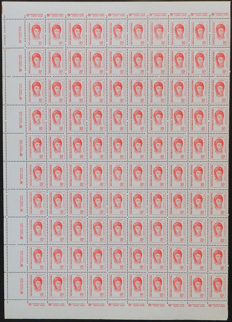 Lot 977 - Argentina general issues -  Guillermo Jalil - Philatino Auction # 2418 ARGENTINA: General auction with very low starts, including many rarities!