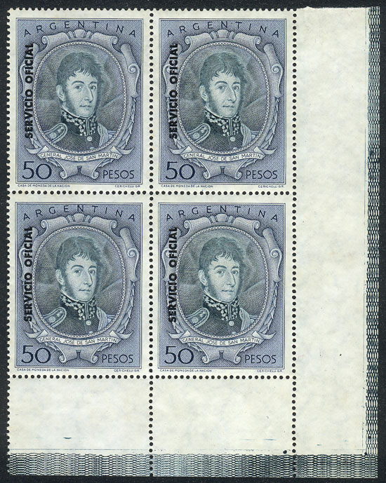 Lot 1407 - Argentina official stamps - Guillermo Jalil - Philatino Auction # 2418 ARGENTINA: General auction with very low starts, including many rarities! Lot 1407 - Argentina official stamps - Guillermo Jalil - Philatino Auction # 2418 ARGENTINA: General auction with very low starts, including many rarities!