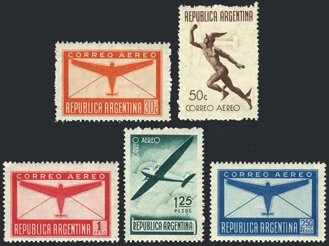 Lot 1154 - Argentina airmail -  Guillermo Jalil - Philatino Auction # 2418 ARGENTINA: General auction with very low starts, including many rarities!