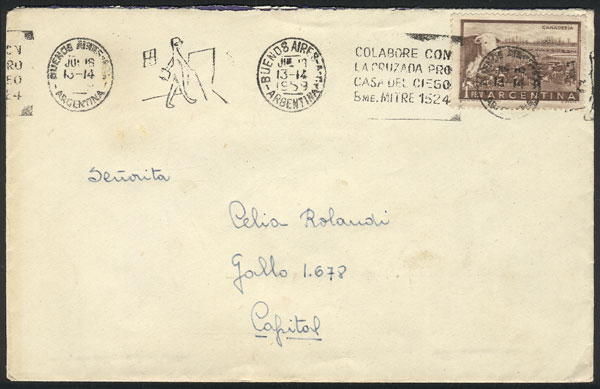 Lot 1574 - Argentina postal history - Guillermo Jalil - Philatino Auction # 2418 ARGENTINA: General auction with very low starts, including many rarities! Lot 1574 - Argentina postal history - Guillermo Jalil - Philatino Auction # 2418 ARGENTINA: General auction with very low starts, including many rarities!