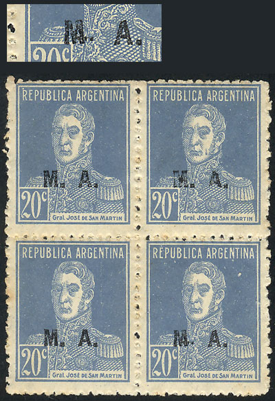 Lot 1311 - Argentina official stamps - Guillermo Jalil - Philatino Auction # 2418 ARGENTINA: General auction with very low starts, including many rarities! Lot 1311 - Argentina official stamps - Guillermo Jalil - Philatino Auction # 2418 ARGENTINA: General auction with very low starts, including many rarities!