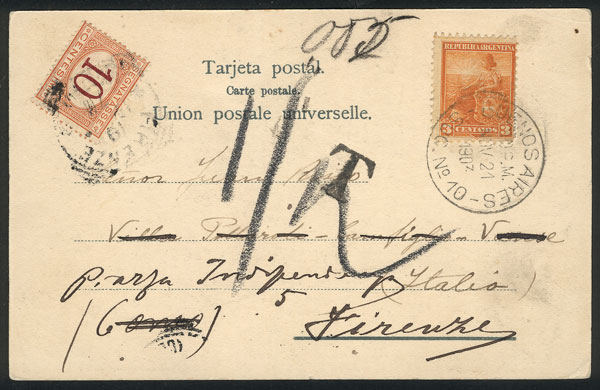 Lot 1522 - Argentina postal history - Guillermo Jalil - Philatino Auction # 2418 ARGENTINA: General auction with very low starts, including many rarities! Lot 1522 - Argentina postal history - Guillermo Jalil - Philatino Auction # 2418 ARGENTINA: General auction with very low starts, including many rarities!