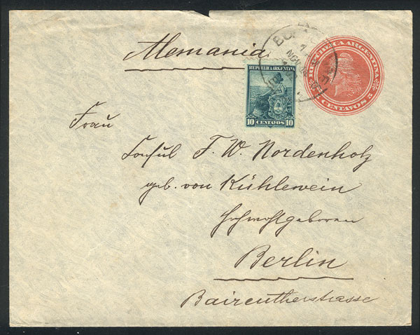 Lot 1521 - Argentina postal history - Guillermo Jalil - Philatino Auction # 2418 ARGENTINA: General auction with very low starts, including many rarities! Lot 1521 - Argentina postal history - Guillermo Jalil - Philatino Auction # 2418 ARGENTINA: General auction with very low starts, including many rarities!