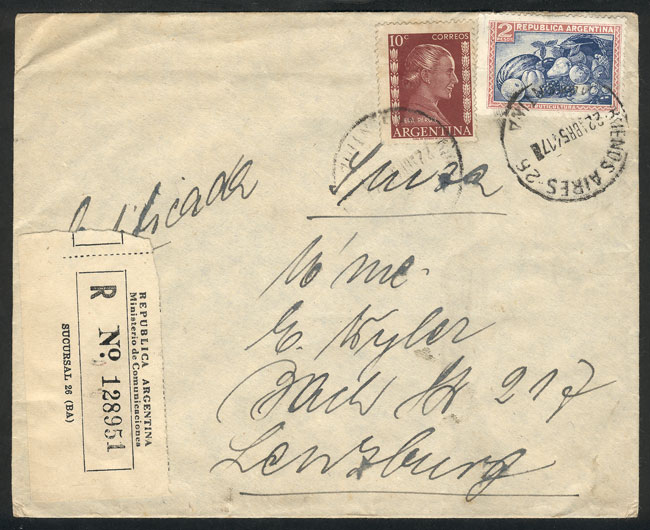 Lot 1565 - Argentina postal history - Guillermo Jalil - Philatino Auction # 2418 ARGENTINA: General auction with very low starts, including many rarities! Lot 1565 - Argentina postal history - Guillermo Jalil - Philatino Auction # 2418 ARGENTINA: General auction with very low starts, including many rarities!