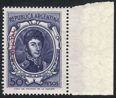 Lot 1436 - Argentina official stamps - Guillermo Jalil - Philatino Auction # 2418 ARGENTINA: General auction with very low starts, including many rarities! Lot 1436 - Argentina official stamps - Guillermo Jalil - Philatino Auction # 2418 ARGENTINA: General auction with very low starts, including many rarities!