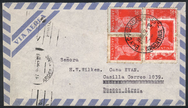 Lot 1571 - Argentina postal history - Guillermo Jalil - Philatino Auction # 2418 ARGENTINA: General auction with very low starts, including many rarities! Lot 1571 - Argentina postal history - Guillermo Jalil - Philatino Auction # 2418 ARGENTINA: General auction with very low starts, including many rarities!