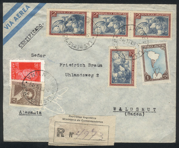 Lot 1568 - Argentina postal history - Guillermo Jalil - Philatino Auction # 2418 ARGENTINA: General auction with very low starts, including many rarities! Lot 1568 - Argentina postal history - Guillermo Jalil - Philatino Auction # 2418 ARGENTINA: General auction with very low starts, including many rarities!