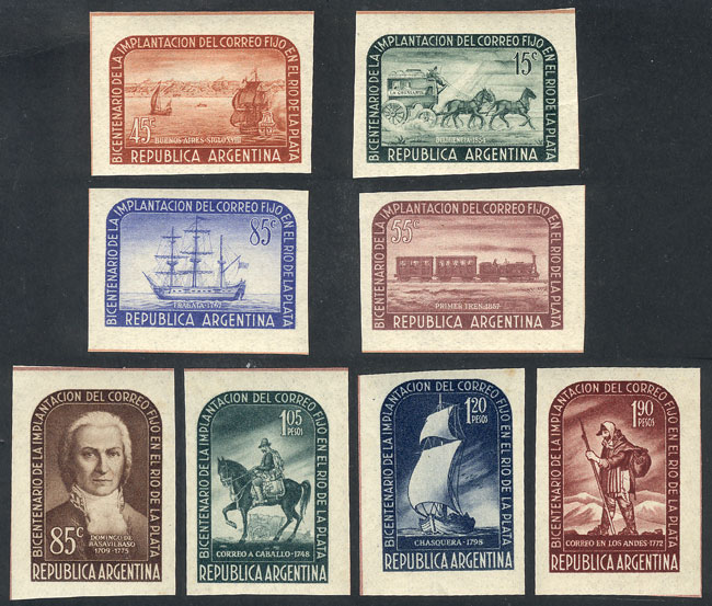 Lot 682 - Argentina general issues -  Guillermo Jalil - Philatino Auction # 2418 ARGENTINA: General auction with very low starts, including many rarities!