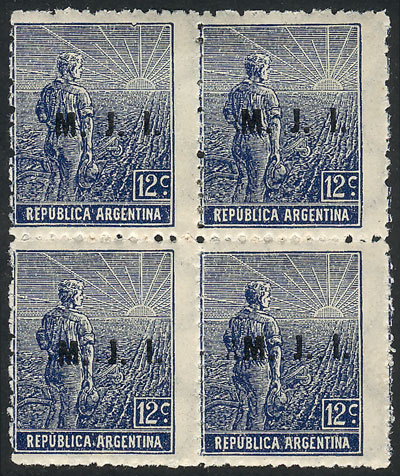 Lot 1338 - Argentina official stamps - Guillermo Jalil - Philatino Auction # 2418 ARGENTINA: General auction with very low starts, including many rarities! Lot 1338 - Argentina official stamps - Guillermo Jalil - Philatino Auction # 2418 ARGENTINA: General auction with very low starts, including many rarities!