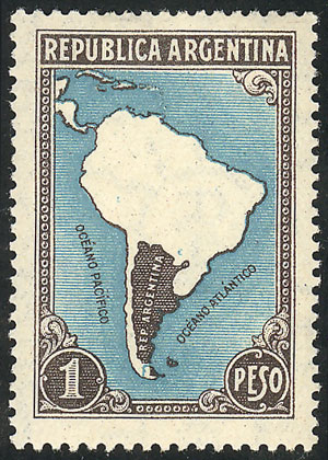 Lot 542 - Argentina general issues -  Guillermo Jalil - Philatino Auction # 2418 ARGENTINA: General auction with very low starts, including many rarities!