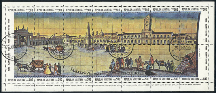 Lot 1235 - Argentina souvenir sheets -  Guillermo Jalil - Philatino Auction # 2418 ARGENTINA: General auction with very low starts, including many rarities!