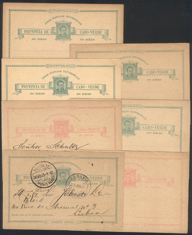 Lot 1363 - PORTUGAL - CAPE VERDE postal stationeries -  Guillermo Jalil - Philatino Auction # 2419 WORLDWIDE + ARGENTINA: Special May auction