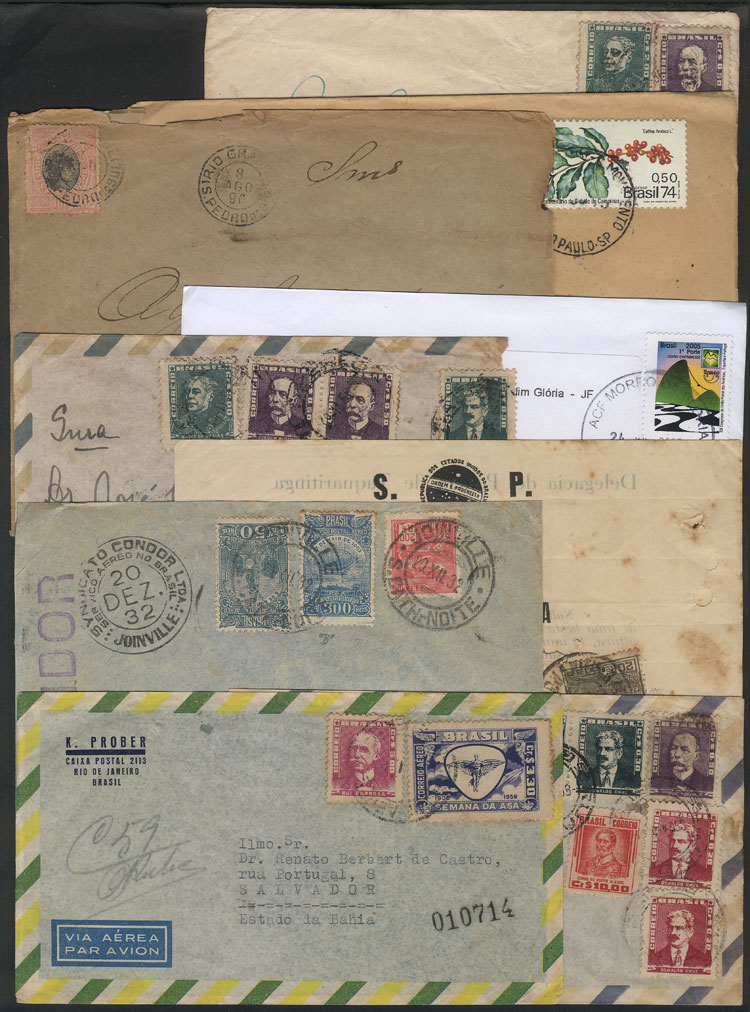 Lot 590 - brazil postal history -  Guillermo Jalil - Philatino Auction # 2419 WORLDWIDE + ARGENTINA: Special May auction
