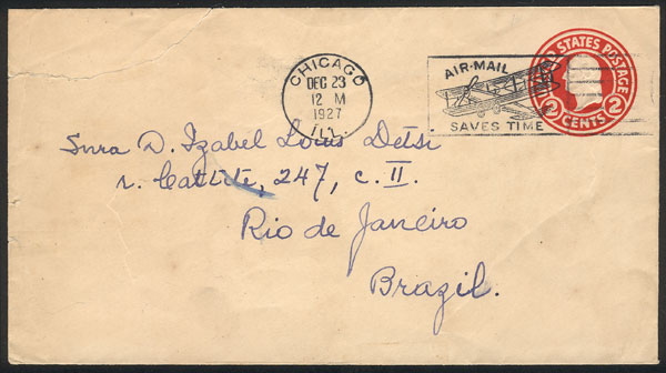 Lot 833 - united states postal history -  Guillermo Jalil - Philatino Auction # 2419 WORLDWIDE + ARGENTINA: Special May auction