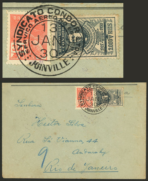 Lot 533 - brazil postal history -  Guillermo Jalil - Philatino Auction # 2419 WORLDWIDE + ARGENTINA: Special May auction