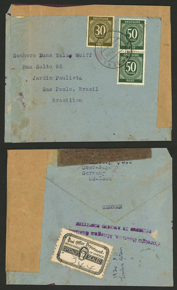 Lot 72 - germany postal history - Guillermo Jalil - Philatino Auction # 2419 WORLDWIDE + ARGENTINA: Special May auction Lot 72 - germany postal history - Guillermo Jalil - Philatino Auction # 2419 WORLDWIDE + ARGENTINA: Special May auction