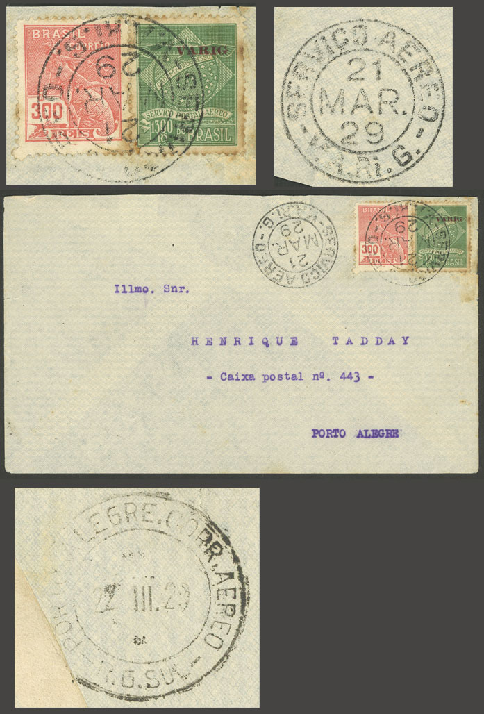 Lot 525 - brazil postal history - Guillermo Jalil - Philatino Auction # 2419 WORLDWIDE + ARGENTINA: Special May auction Lot 525 - brazil postal history - Guillermo Jalil - Philatino Auction # 2419 WORLDWIDE + ARGENTINA: Special May auction