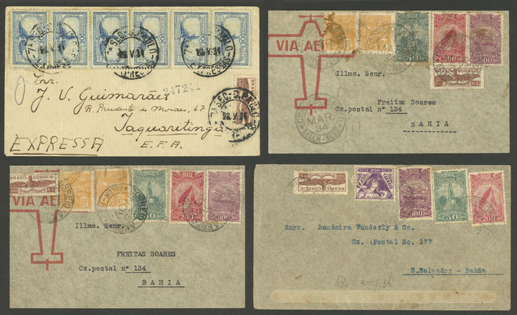 Lot 555 - brazil postal history - Guillermo Jalil - Philatino Auction # 2419 WORLDWIDE + ARGENTINA: Special May auction Lot 555 - brazil postal history - Guillermo Jalil - Philatino Auction # 2419 WORLDWIDE + ARGENTINA: Special May auction