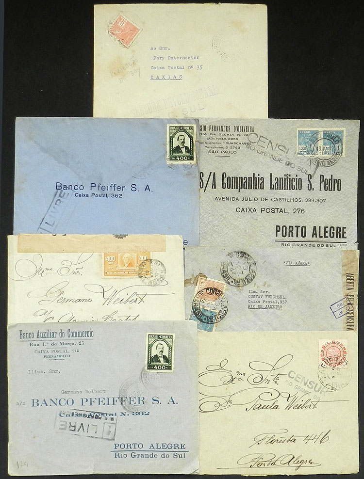 Lot 532 - brazil postal history -  Guillermo Jalil - Philatino Auction # 2419 WORLDWIDE + ARGENTINA: Special May auction