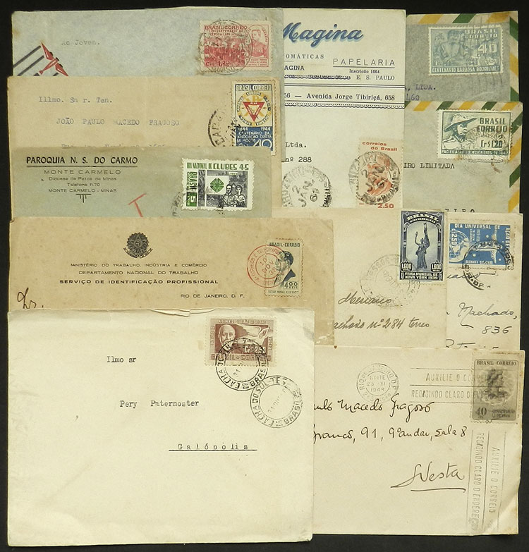 Lot 588 - brazil postal history -  Guillermo Jalil - Philatino Auction # 2419 WORLDWIDE + ARGENTINA: Special May auction
