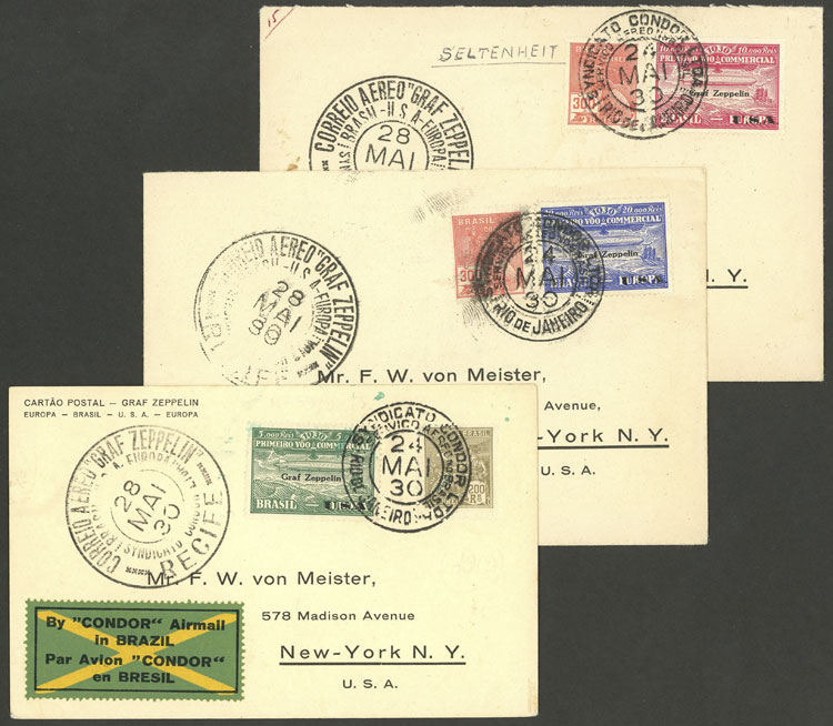 Lot 474 - brazil airmail - Guillermo Jalil - Philatino Auction # 2419 WORLDWIDE + ARGENTINA: Special May auction Lot 474 - brazil airmail - Guillermo Jalil - Philatino Auction # 2419 WORLDWIDE + ARGENTINA: Special May auction