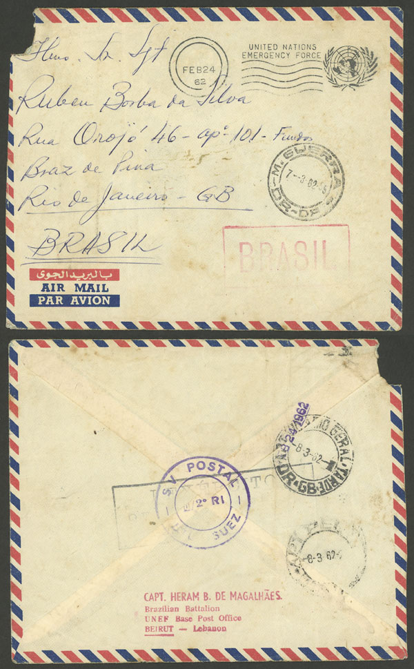 Lot 615 - brazil postal history - Guillermo Jalil - Philatino Auction # 2419 WORLDWIDE + ARGENTINA: Special May auction Lot 615 - brazil postal history - Guillermo Jalil - Philatino Auction # 2419 WORLDWIDE + ARGENTINA: Special May auction