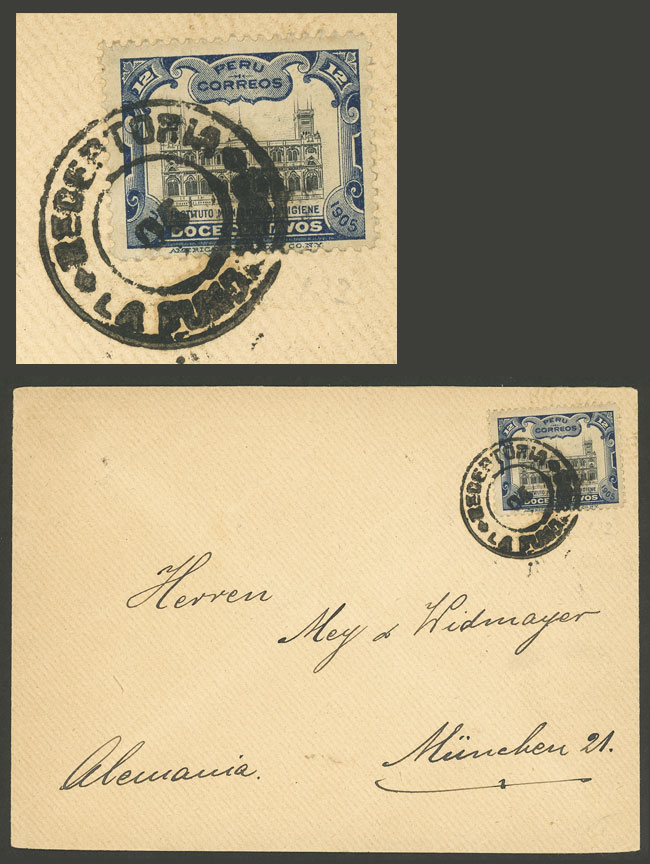 Lot 1325 - Peru postal history -  Guillermo Jalil - Philatino Auction # 2419 WORLDWIDE + ARGENTINA: Special May auction