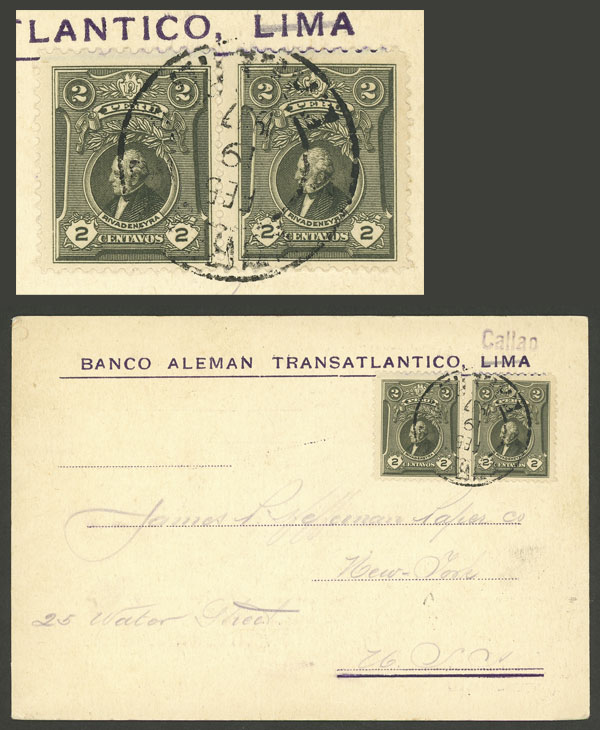 Lot 1339 - Peru postal history -  Guillermo Jalil - Philatino Auction # 2419 WORLDWIDE + ARGENTINA: Special May auction