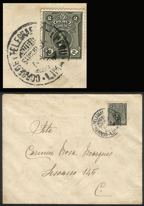 Lot 1340 - Peru postal history -  Guillermo Jalil - Philatino Auction # 2419 WORLDWIDE + ARGENTINA: Special May auction
