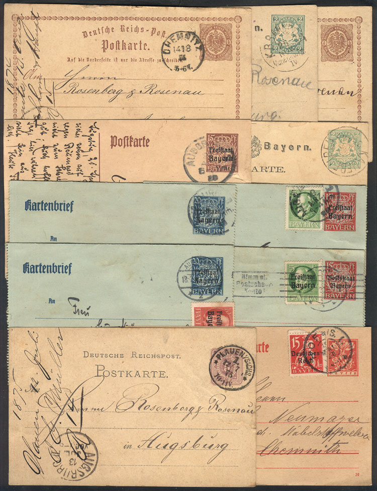 Lot 40 - germany postal history - Guillermo Jalil - Philatino Auction # 2419 WORLDWIDE + ARGENTINA: Special May auction Lot 40 - germany postal history - Guillermo Jalil - Philatino Auction # 2419 WORLDWIDE + ARGENTINA: Special May auction