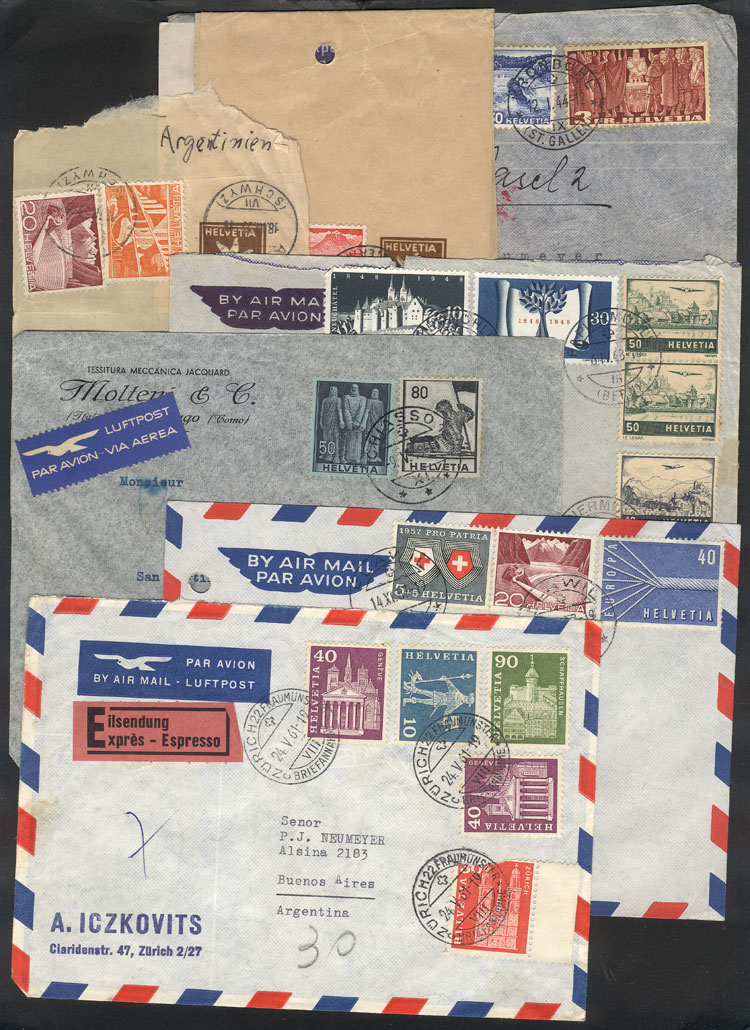 Lot 1466 - Switzerland postal history - Guillermo Jalil - Philatino Auction # 2419 WORLDWIDE + ARGENTINA: Special May auction Lot 1466 - Switzerland postal history - Guillermo Jalil - Philatino Auction # 2419 WORLDWIDE + ARGENTINA: Special May auction