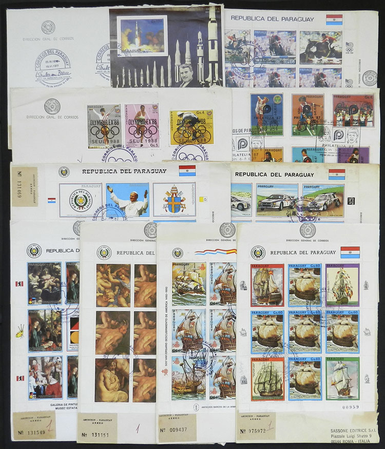 Lot 1313 - Paraguay Lots and Collections - Guillermo Jalil - Philatino Auction # 2419 WORLDWIDE + ARGENTINA: Special May auction Lot 1313 - Paraguay Lots and Collections - Guillermo Jalil - Philatino Auction # 2419 WORLDWIDE + ARGENTINA: Special May auction