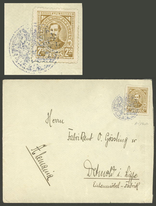 Lot 1306 - Paraguay postal history - Guillermo Jalil - Philatino Auction # 2419 WORLDWIDE + ARGENTINA: Special May auction Lot 1306 - Paraguay postal history - Guillermo Jalil - Philatino Auction # 2419 WORLDWIDE + ARGENTINA: Special May auction