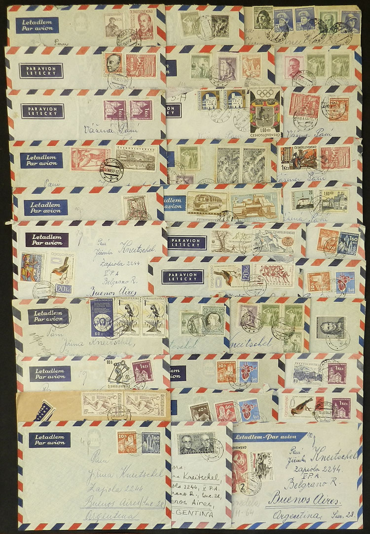 Lot 684 - Czechoslovakia postal history - Guillermo Jalil - Philatino Auction # 2419 WORLDWIDE + ARGENTINA: Special May auction Lot 684 - Czechoslovakia postal history - Guillermo Jalil - Philatino Auction # 2419 WORLDWIDE + ARGENTINA: Special May auction