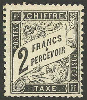 Lot 887 - France Postage due stamps - Guillermo Jalil - Philatino Auction # 2419 WORLDWIDE + ARGENTINA: Special May auction Lot 887 - France Postage due stamps - Guillermo Jalil - Philatino Auction # 2419 WORLDWIDE + ARGENTINA: Special May auction