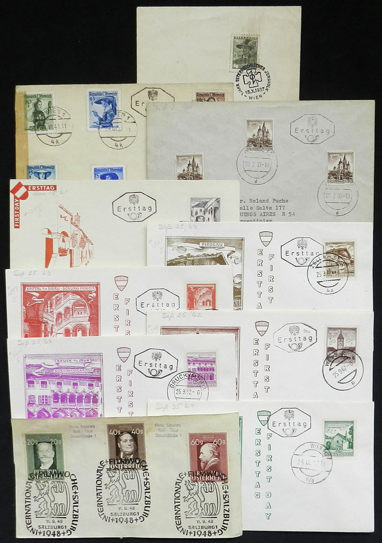 Lot 396 - Austria Lots and Collections -  Guillermo Jalil - Philatino Auction # 2419 WORLDWIDE + ARGENTINA: Special May auction