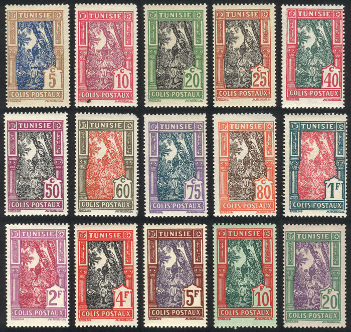 Lot 1493 - Tunisia Postage due stamps -  Guillermo Jalil - Philatino Auction # 2419 WORLDWIDE + ARGENTINA: Special May auction