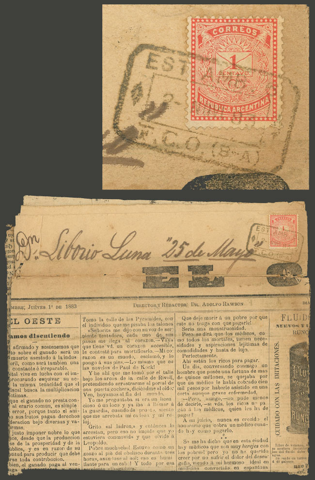 Lot 204 - Argentina postal history - Guillermo Jalil - Philatino Auction # 2419 WORLDWIDE + ARGENTINA: Special May auction Lot 204 - Argentina postal history - Guillermo Jalil - Philatino Auction # 2419 WORLDWIDE + ARGENTINA: Special May auction