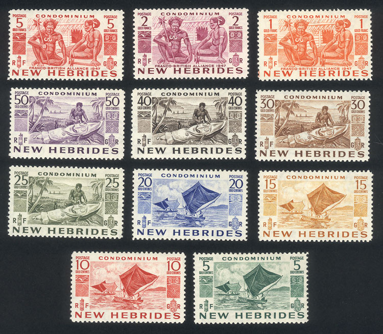 Lot 1241 - new hebrides general issues - Guillermo Jalil - Philatino Auction # 2419 WORLDWIDE + ARGENTINA: Special May auction Lot 1241 - new hebrides general issues - Guillermo Jalil - Philatino Auction # 2419 WORLDWIDE + ARGENTINA: Special May auction