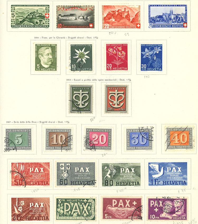 Lot 1469 - Switzerland Lots and Collections - Guillermo Jalil - Philatino Auction # 2419 WORLDWIDE + ARGENTINA: Special May auction Lot 1469 - Switzerland Lots and Collections - Guillermo Jalil - Philatino Auction # 2419 WORLDWIDE + ARGENTINA: Special May auction