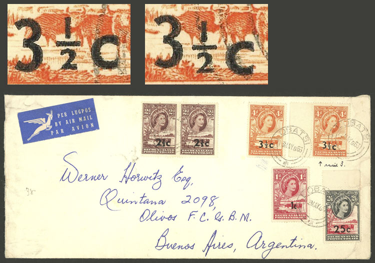 Lot 407 - bechuanaland postal history - Guillermo Jalil - Philatino Auction # 2419 WORLDWIDE + ARGENTINA: Special May auction Lot 407 - bechuanaland postal history - Guillermo Jalil - Philatino Auction # 2419 WORLDWIDE + ARGENTINA: Special May auction