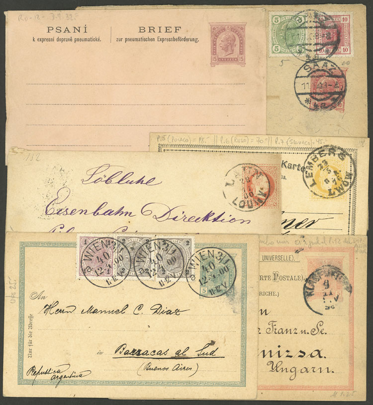 Lot 384 - Austria Postal stationery -  Guillermo Jalil - Philatino Auction # 2419 WORLDWIDE + ARGENTINA: Special May auction