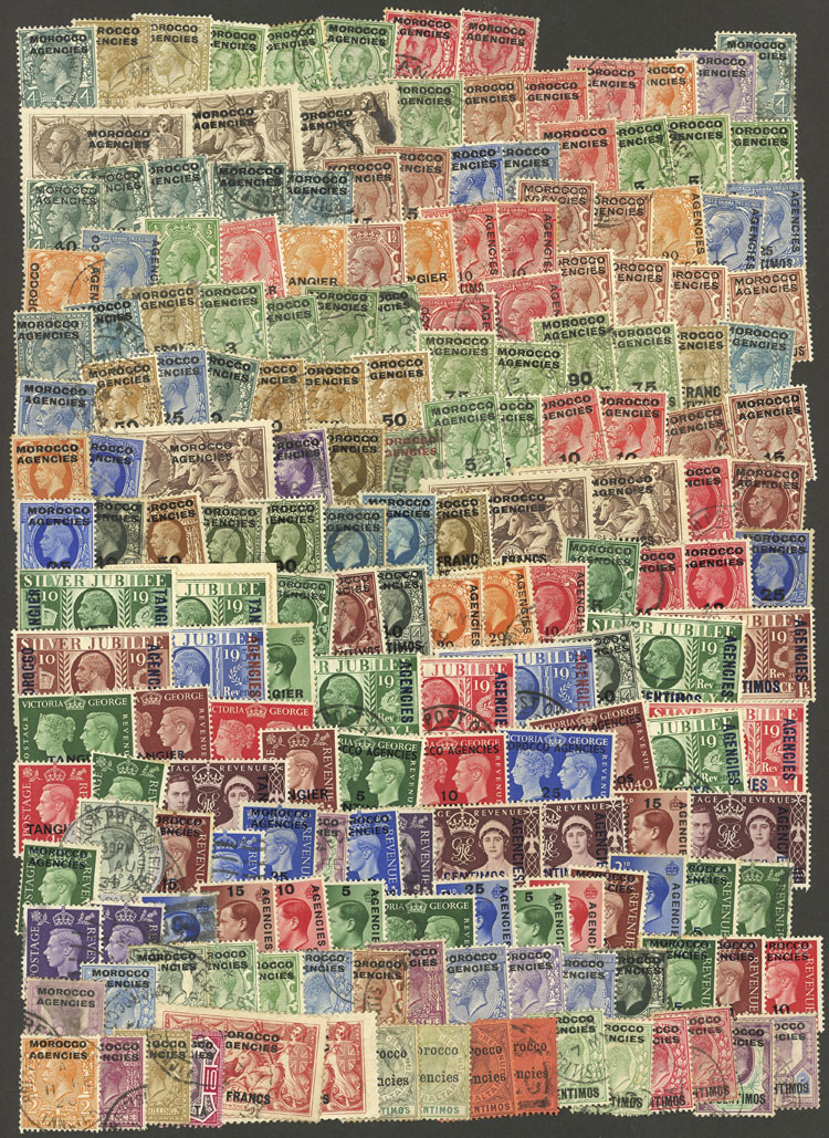 Lot 1196 - british morocco Lots and Collections -  Guillermo Jalil - Philatino Auction # 2419 WORLDWIDE + ARGENTINA: Special May auction