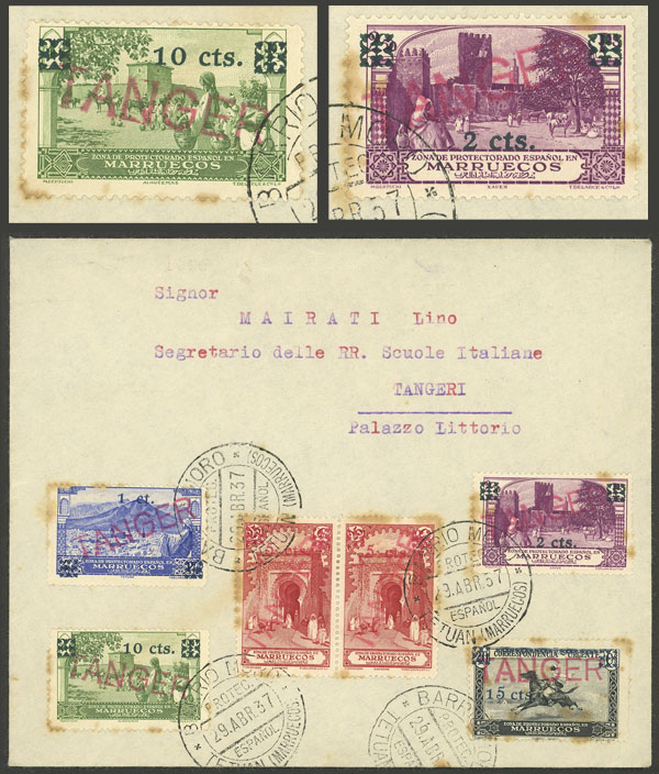 Lot 1192 - spanish morocco general issues -  Guillermo Jalil - Philatino Auction # 2419 WORLDWIDE + ARGENTINA: Special May auction